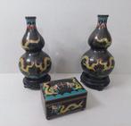 Vaas - Brons, Emaille - China - Chinees Cloisonné, Antiek en Kunst