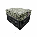 Hooodie Fietskrat Fietsmand Hoes Medium Decoration Black/Whi, Fietsen en Brommers, Fietsaccessoires | Fietsmanden, Verzenden, Nieuw