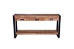 Mangohout Sidetable Winnie 150 cm, Nieuw, 25 tot 50 cm, Industriële meubels, Overige houtsoorten