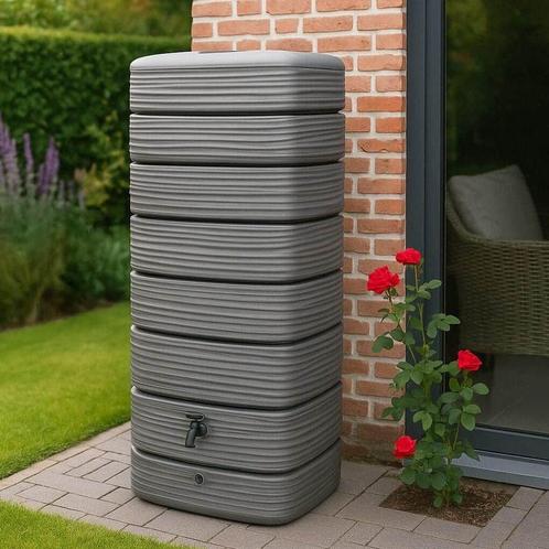 650 liter muur regenton zwart Tower XXL, Tuin en Terras, Regentonnen, Nieuw