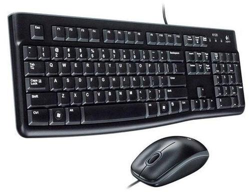 Logitech MK120 Wired Desktopset (QWERTY US), Computers en Software, Toetsenborden, Ophalen of Verzenden