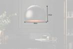Elegante hanglamp BLACK GOLDEN BALL 30cm zwart met bladgoud, Ophalen of Verzenden, Nieuw