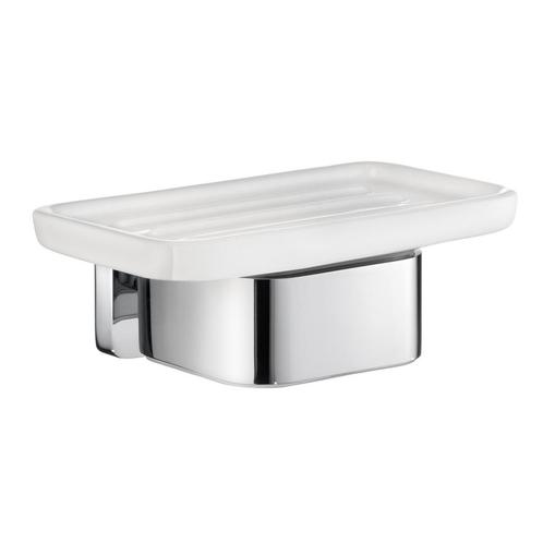 Zeephouder Smedbo Ice Mat Glas 12x4.5x5 cm Chroom, Doe-het-zelf en Verbouw, Sanitair, Bad, Nieuw, Chroom, Ophalen of Verzenden