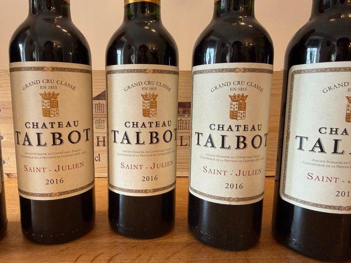 2016 Chateau Talbot - Saint-Julien 4ème Grand Cru Classé - 6, Verzamelen, Wijnen