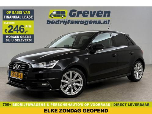 Audi A1 1.0 TFSI S-line Airco Cruise Navi 17LMV €246pm, Auto's, Audi, Te koop, Handgeschakeld, Financial lease, Benzine, Zwart