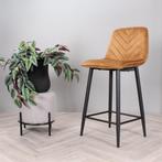 Gaby barkruk velvet 65 cm 2.0 - goud, Huis en Inrichting, Stoelen, Ophalen of Verzenden, Nieuw