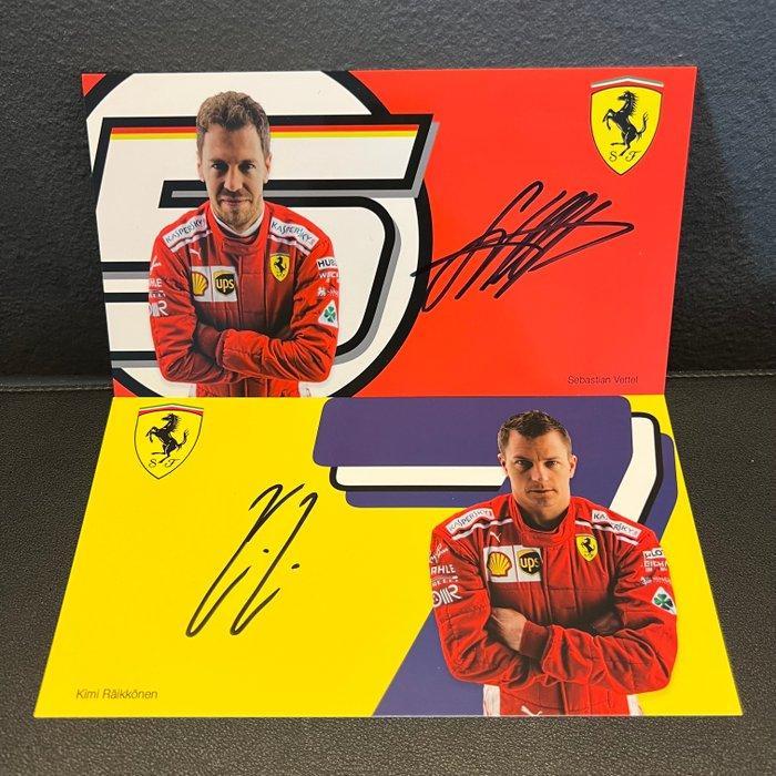 Ferrari - Formula 1 - Sebastian Vettel - Kimi Raikkonen -, Verzamelen, Automerken, Motoren en Formule 1