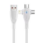 3 in 1 USB Oplaadkabel - iPhone Lightning / USB-C /, Verzenden, Nieuw