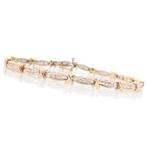 Armband - 14 karaat Geel goud - 3.00ct. tw. - Diamant -, Nieuw