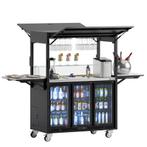 GGM Gastro | Mobiel cocktailstation - met barkoelkast, |, Verzenden, Nieuw in verpakking, Koelen en Vriezen