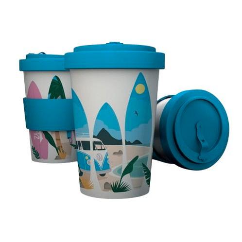 Reisbeker/Travel Cup - Volkswagen T1 Camper Waves are Callin, Caravans en Kamperen, Kampeeraccessoires, Nieuw, Ophalen of Verzenden