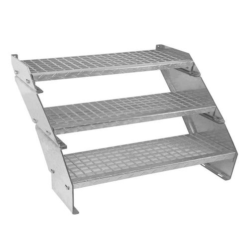 Monster Shop Verstelbare Galvaniseerde Trap - 3-delige, Doe-het-zelf en Verbouw, Ladders en Trappen, Verzenden