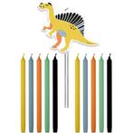 Dino Kaarsen Roars 10cm 11st, Nieuw, Verzenden