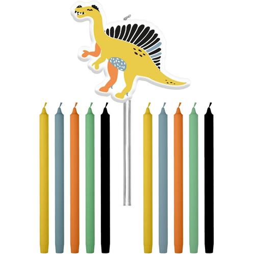 Dino Kaarsen Roars 10cm 11st, Hobby en Vrije tijd, Feestartikelen, Nieuw, Verzenden