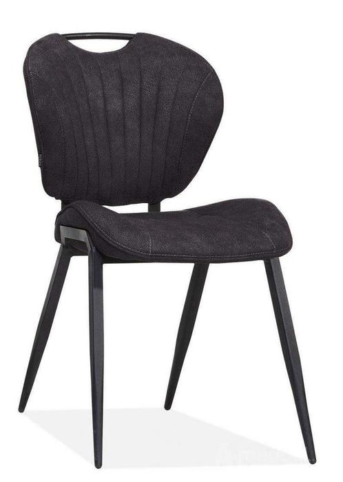 Eetkamerstoel Jim - eetkamerstoelen - Antraciet, Huis en Inrichting, Stoelen, Grijs, Nieuw, Overige materialen