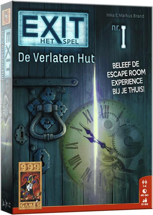 EXIT - De Verlaten Hut | 999 Games - Gezelschapsspellen, Hobby en Vrije tijd, Gezelschapsspellen | Bordspellen, Nieuw, Verzenden