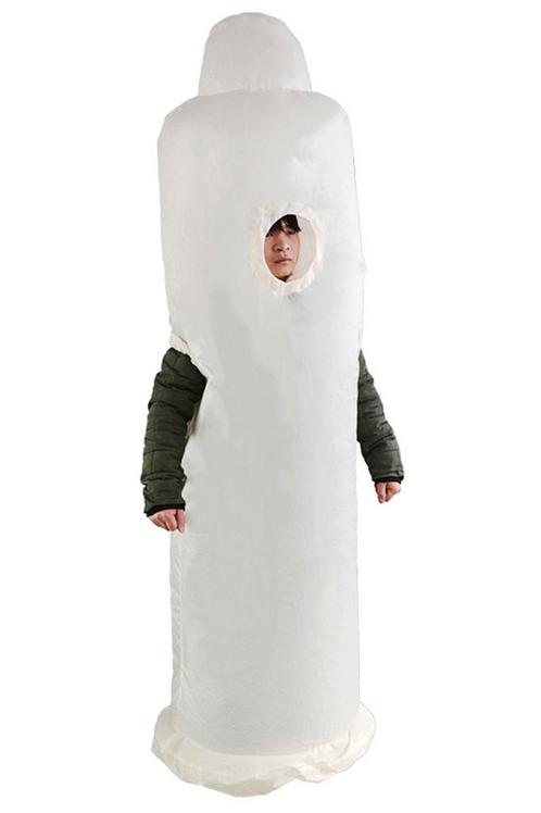 KIMU® Opblaas Kostuum Condoom Opblaasbaar Pak Penispak Masco, Kinderen en Baby's, Carnavalskleding en Verkleedspullen, Nieuw, Ophalen of Verzenden