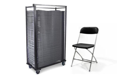 Supercombi | 50x klapstoel Milo + trolley, Huis en Inrichting, Stoelen, Nieuw, Kunststof, Ophalen of Verzenden