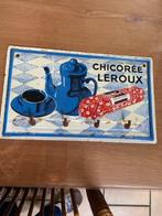 Chicorée Leroux verlicht uithangbord - Emaille plaat - IJzer
