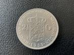 Nederland. Wilhelmina. 2 1/2 Gulden 1933 grofhaar (Zonder, Postzegels en Munten, Munten | Nederland