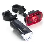 Fietsverlichtingset (Batterijen, Kunststof ringen, 12 lm), Verzenden, Nieuw