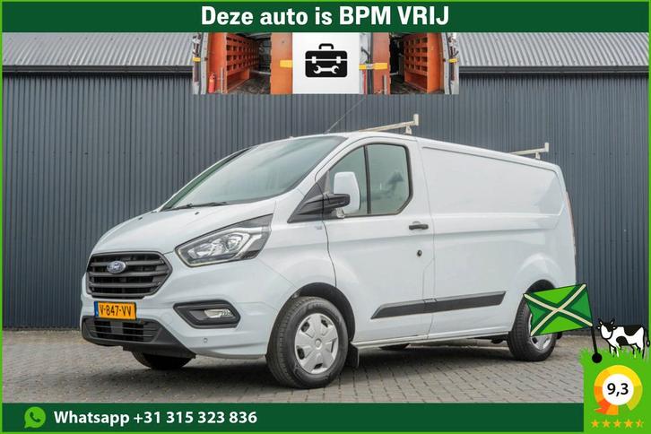 Ford Transit Custom 280 2.0 TDCI L1H1 | Inrichting |, Auto's, Bestelauto's, Lease, Handgeschakeld, Wit, Grijs, Stof, Diesel, Euro 6
