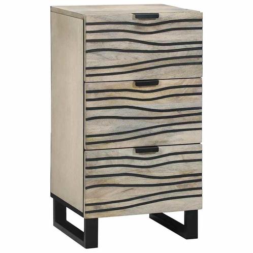 vidaXL Media-opslagkasten en rekken Wit en zwart 40 x 33 x, Huis en Inrichting, Kasten | Buffetkasten, Nieuw, Minder dan 50 cm