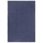 vidaXL Vloerkleed rechthoekig 180x250 cm katoen marineblauw, Verzenden, Nieuw, Blauw