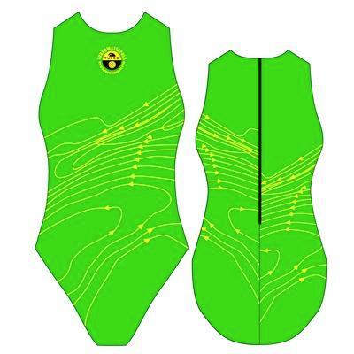 SPECIAL MADE TURBO WATERPOLO BADPAK Isobars green, Watersport en Boten, Waterpolo, Nieuw, Verzenden