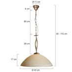 Steinhauer hanglamp Capri 6839BR Tweede Kans, Ophalen, Overige materialen, Klassiek, Zo goed als nieuw