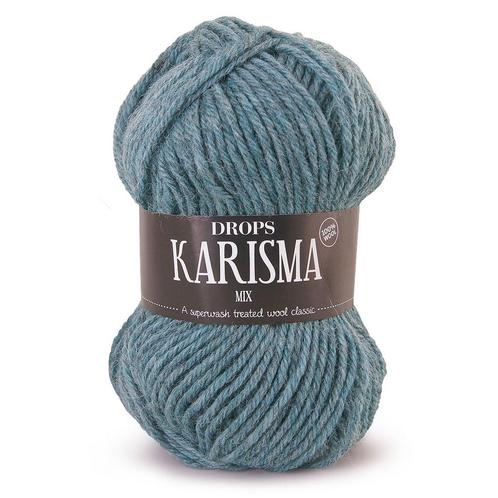 DROPS Karisma Mix - 50 zeegroen - Wol Garen, Hobby en Vrije tijd, Breien en Haken, Ophalen of Verzenden