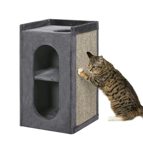 TRUUSK Krabton Met 2 Kattenholletjes En 2 Niveaus, Ligopperv, Dieren en Toebehoren, Katten-accessoires, Nieuw, Verzenden