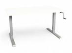 Pro-Office zit/sta slingerbureau, 130x80 cm, alu-wit, Huis en Inrichting, Bureaus, Ophalen of Verzenden, Nieuw
