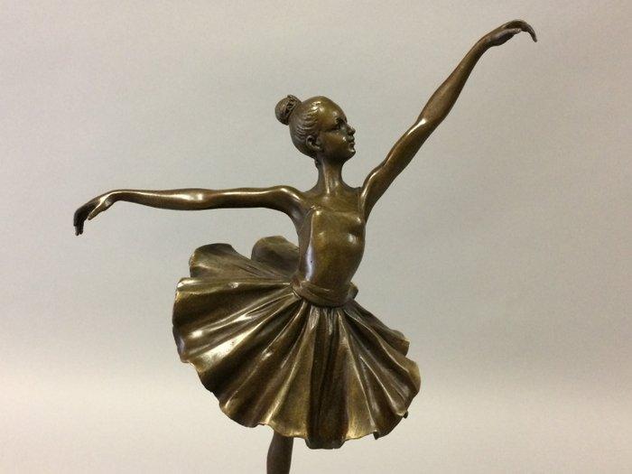 sculptuur, Ballerina - 31 cm - Brons, Antiek en Kunst, Curiosa en Brocante