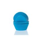 Cupcake Vormpjes HoM MINI Cyaanblauw 35x23mm. 60st., Verzenden, Nieuw
