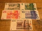 Nederland. - 5 banknotes - various dates  (Zonder, Postzegels en Munten, Munten | Nederland