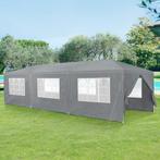 Paviljoen partytent met 8 zijwanden 9x3x2,55 m donkergrijs, Verzenden, Nieuw