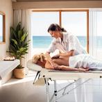 3 zones massagetafel met 5cm vulling en aluminiumframe - bei, Verzenden, Nieuw