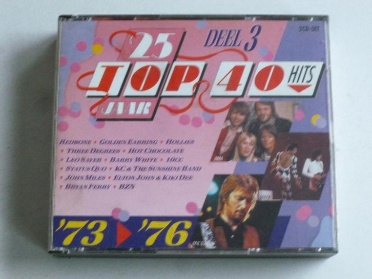 25 jaar Top 40 Hits Deel 3 / 1973-1976 (2 CD), Cd's en Dvd's, Cd's | Verzamelalbums, Zo goed als nieuw, Verzenden