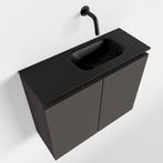 MONDIAZ TURE 60cm toiletmeubel dark grey. EDEN wastafel, Ophalen of Verzenden, Nieuw, Bad