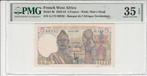 1953 French West Africa P 36 5 Francs Pmg 35 Epq, Postzegels en Munten, Bankbiljetten | Europa | Niet-Eurobiljetten, Verzenden