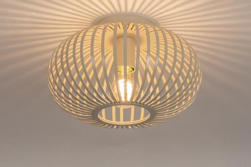 Rietveld Plafondlampen - Beige, Zand - Metaal, Huis en Inrichting, Lampen | Plafondlampen, Verzenden