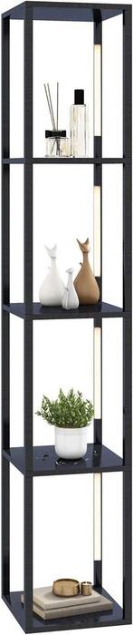 Vloerlamp - Staande lamp - 163 cm - Zwart - COSTWAY, Huis en Inrichting, Lampen | Vloerlampen, Verzenden, Zo goed als nieuw