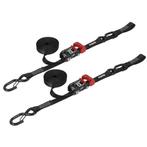Speedstrap Spanband met Lus 4,5 meter Zwart 2 stuks 1130 kil, Watersport en Boten, Overige Watersport en Boten, Ophalen of Verzenden