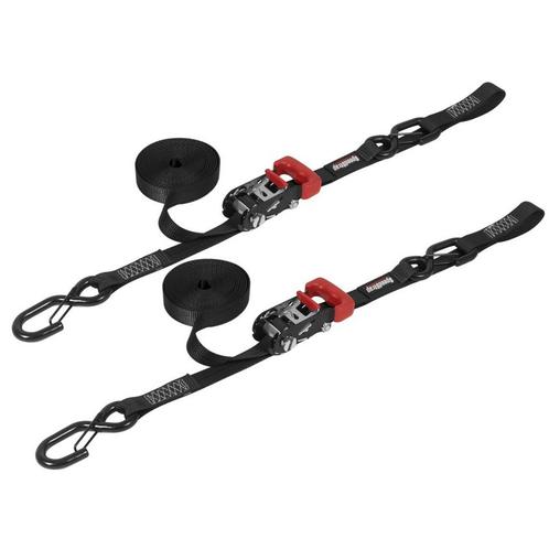 Speedstrap Spanband met Lus 4,5 meter Zwart 2 stuks 1130 kil, Watersport en Boten, Overige Watersport en Boten, Nieuw, Ophalen of Verzenden