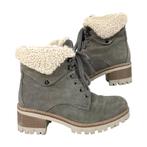 Hush Puppies - Dames enkellaarsjes - Beige/grijs - Maat 39, Nieuw