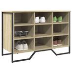 vidaXL Schoenenkast 90x38x61,5 cm bewerkt hout sonoma, Verzenden, Nieuw
