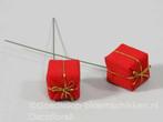 Giftboxes 25*25mm Rood Fluweel +/- 60 PER PAK cadeautjes, Ophalen of Verzenden, Nieuw