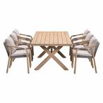 Garden Impressions Alora tuinset 7-delig - Tamako tuintafel, Tuin en Terras, Tuinsets en Loungesets, Verzenden, Nieuw
