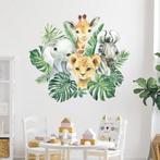 Grote muur- of deur stickerset Baby Jungle Animals, Verzenden, Nieuw, Wanddecoratie